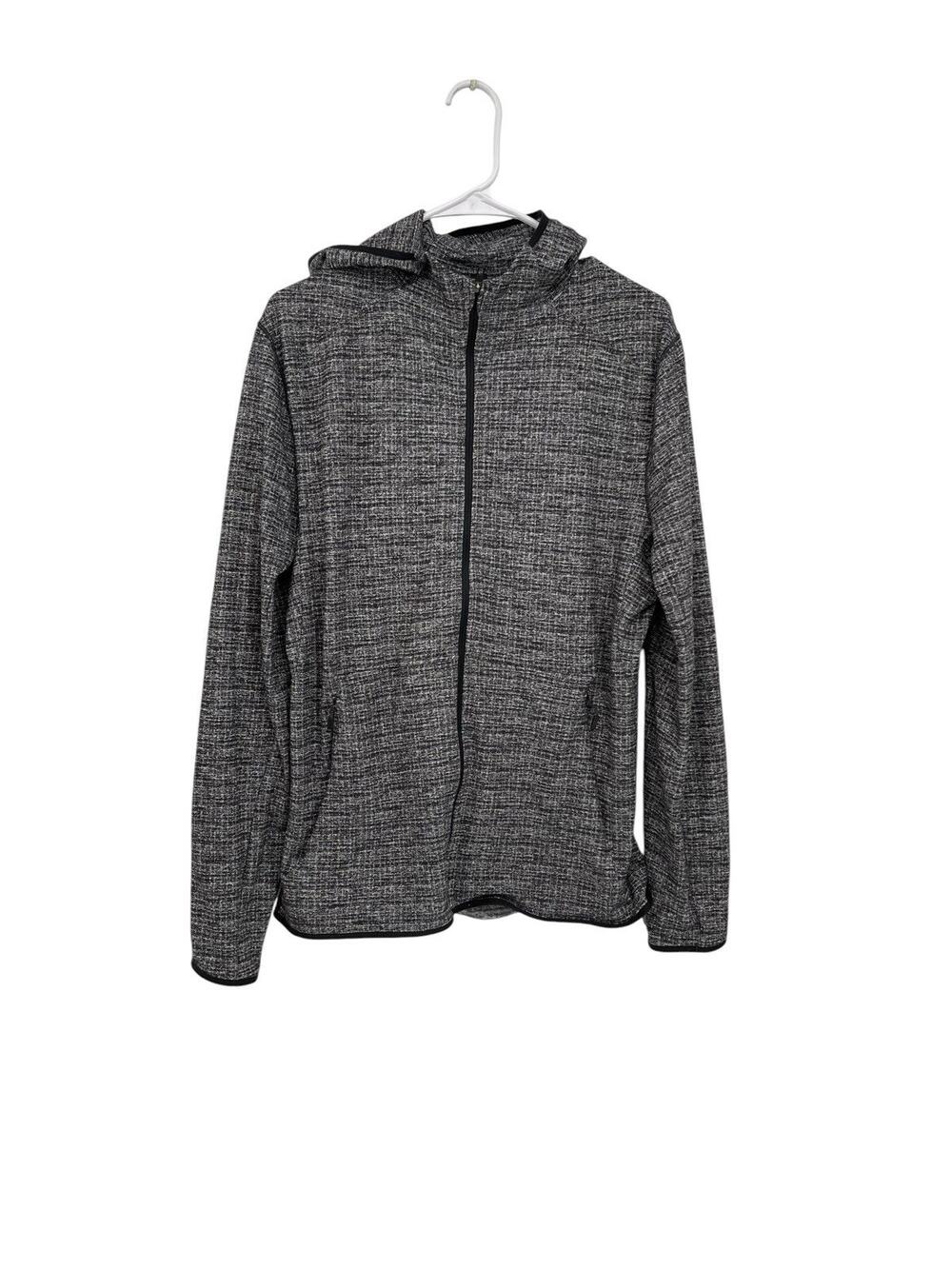 Lululemon Surge Warm Full Zip Hoodie Heathered Black Size Medium
